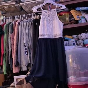 Blue and White dress